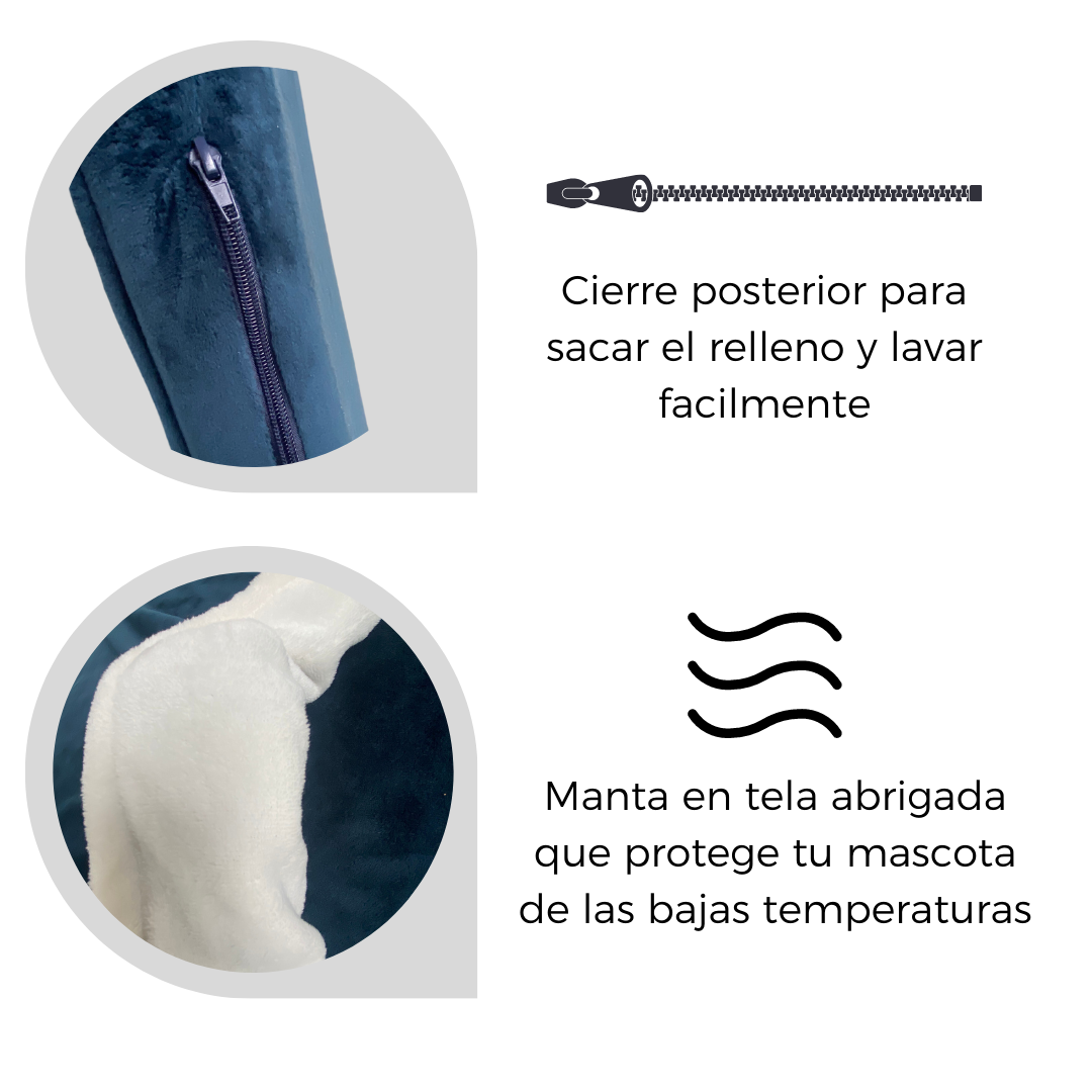 Vista 2 de Cama para perro - Tamaño: Grande